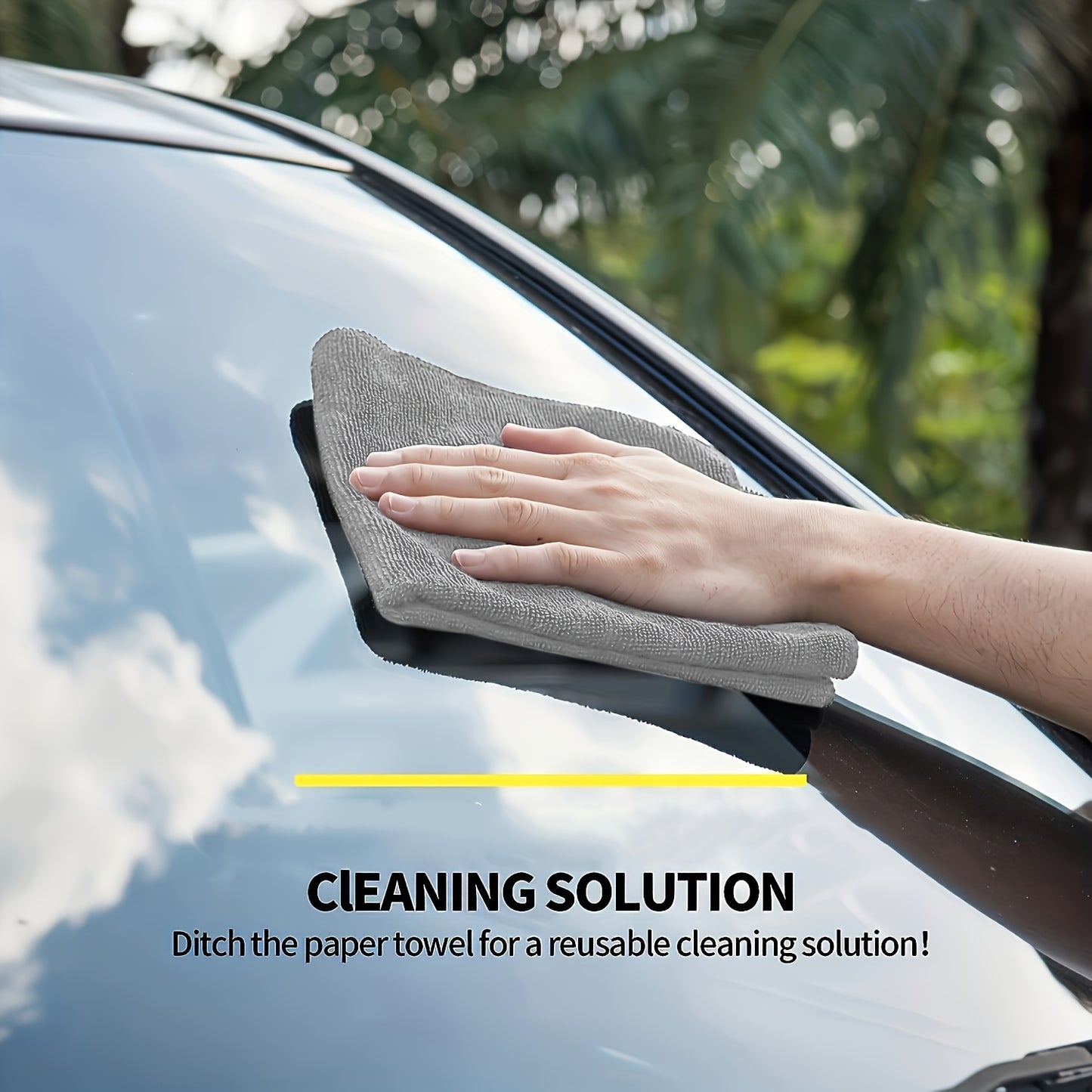 Microfiber Car Towel Set Quick Dry Absorbent