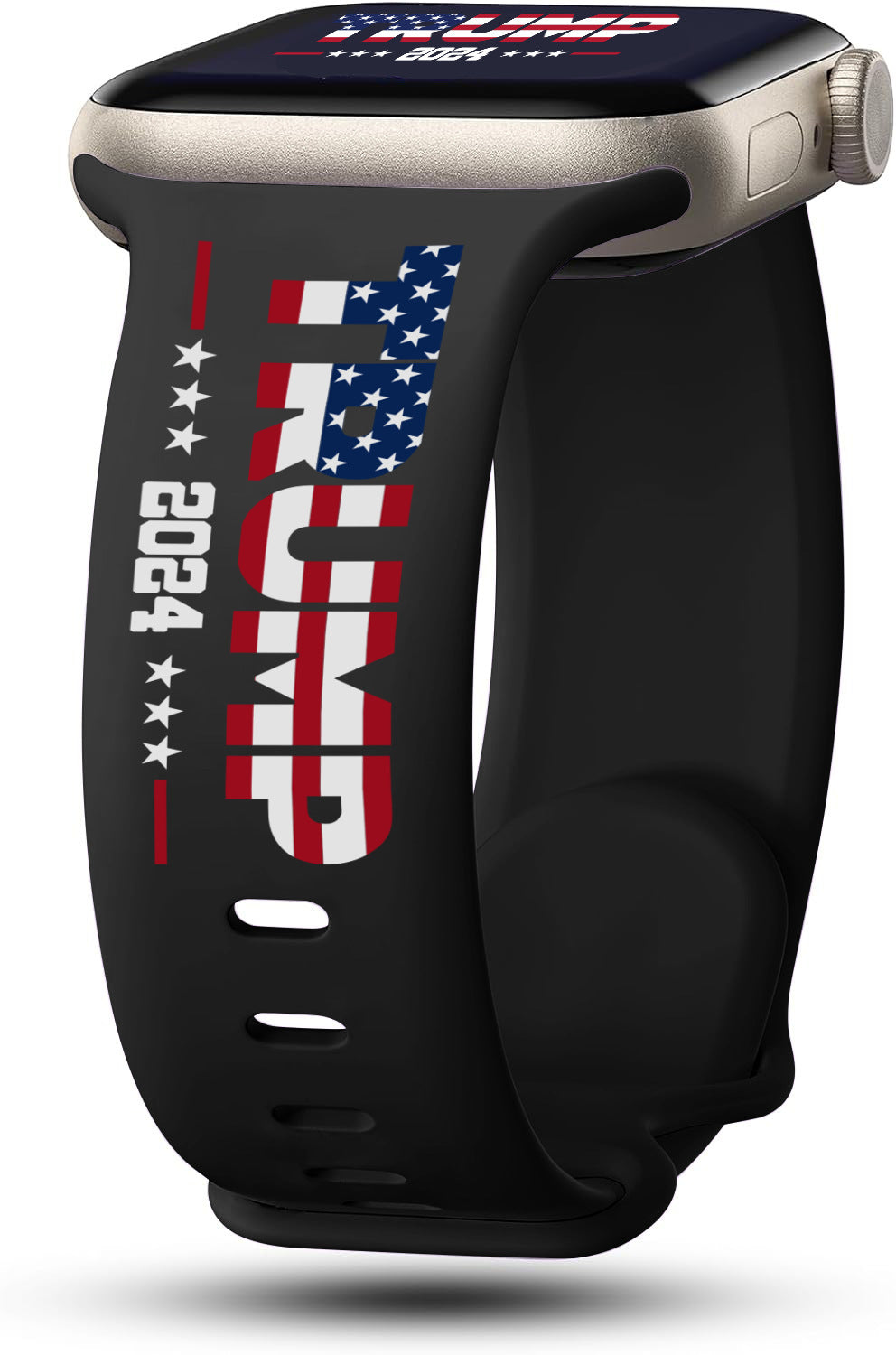 Trump Series Watch Strap, Suitable for Iwatch Series, American Flag Silicone Smart Watch Replacement Wristband, Suitable for Both Men And Women