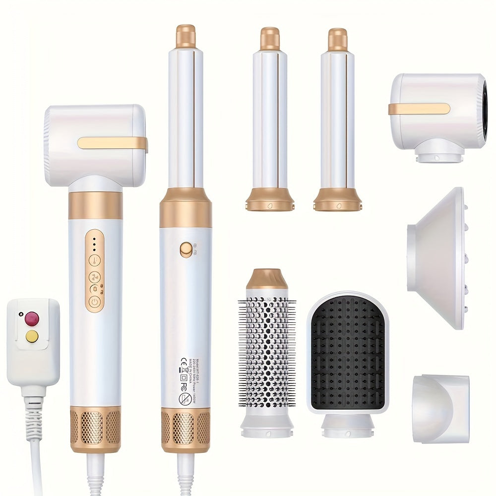 Ionic 7-in-1 Hair Dryer Brush | High-Speed Styling, Diffuser, Wand Set | 110V US Plug