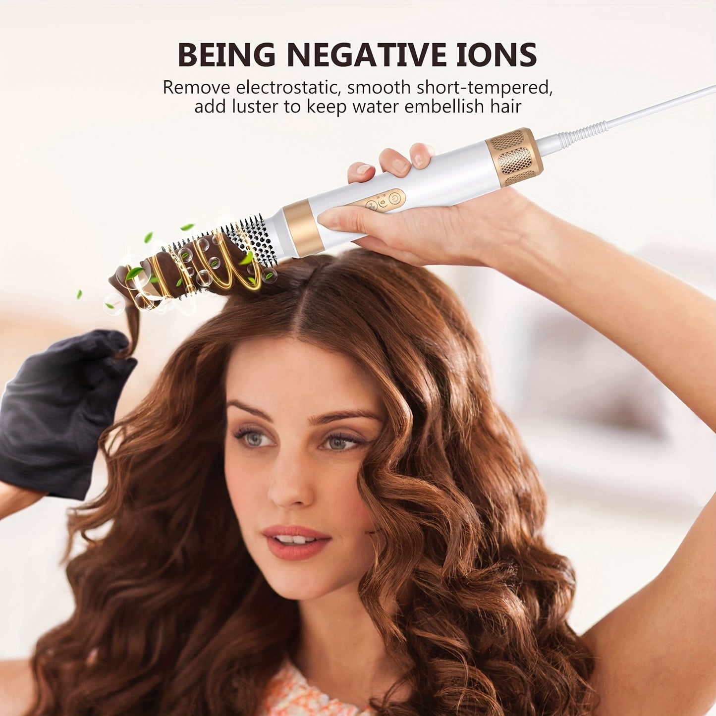 Ionic 7-in-1 Hair Dryer Brush | High-Speed Styling, Diffuser, Wand Set | 110V US Plug