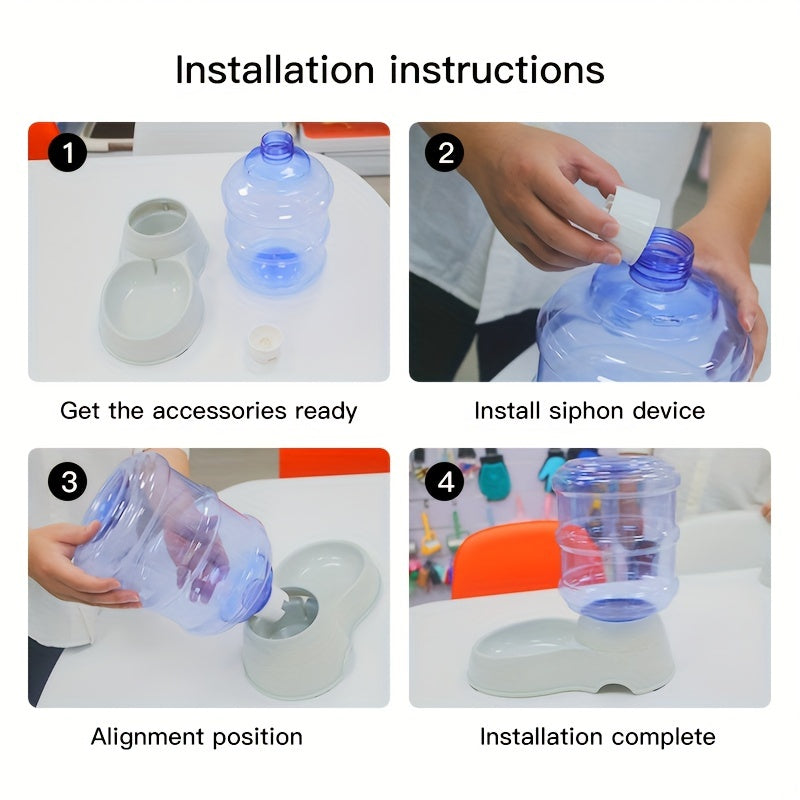 Large Capacity Pet Feeder Fountain