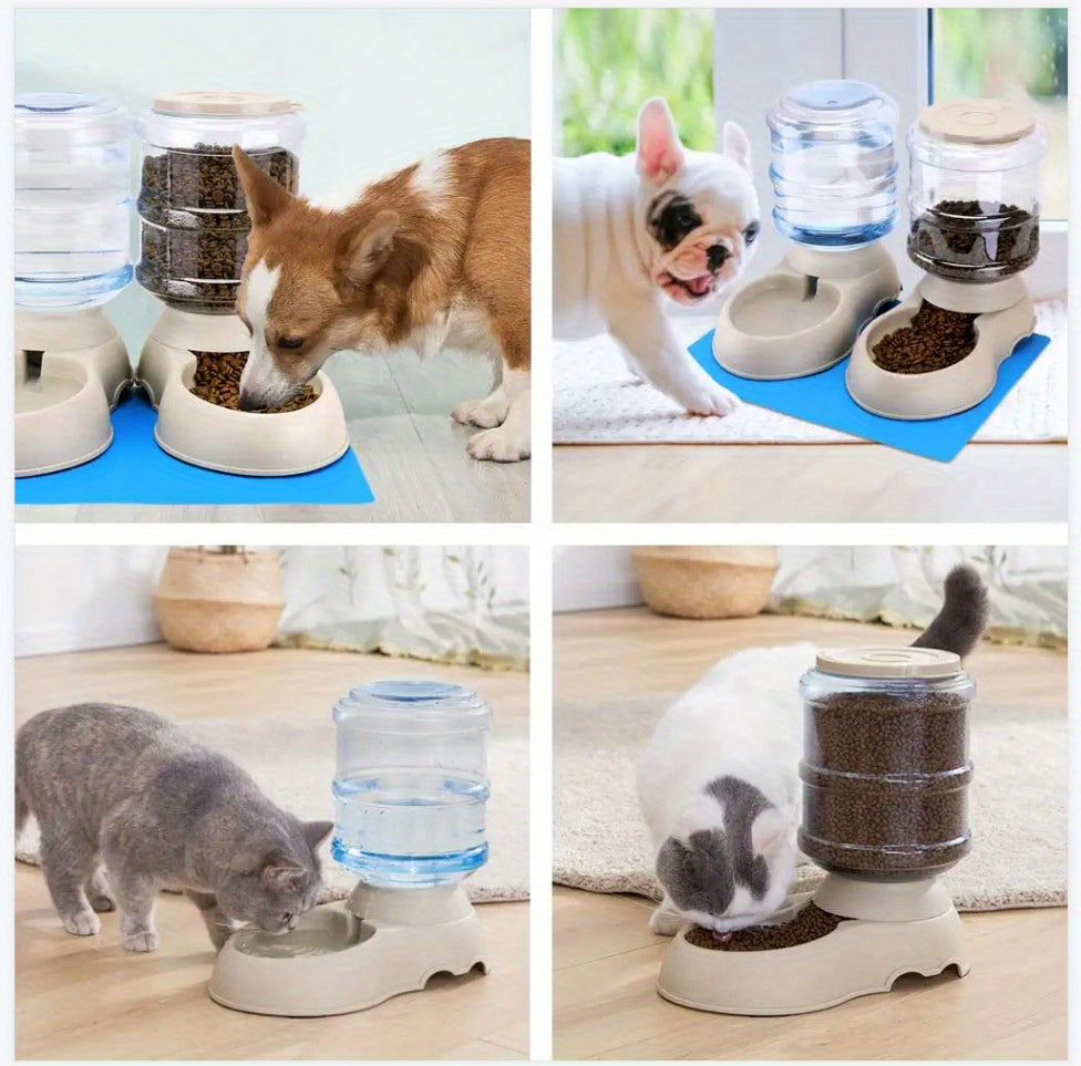 Large Capacity Pet Feeder Fountain