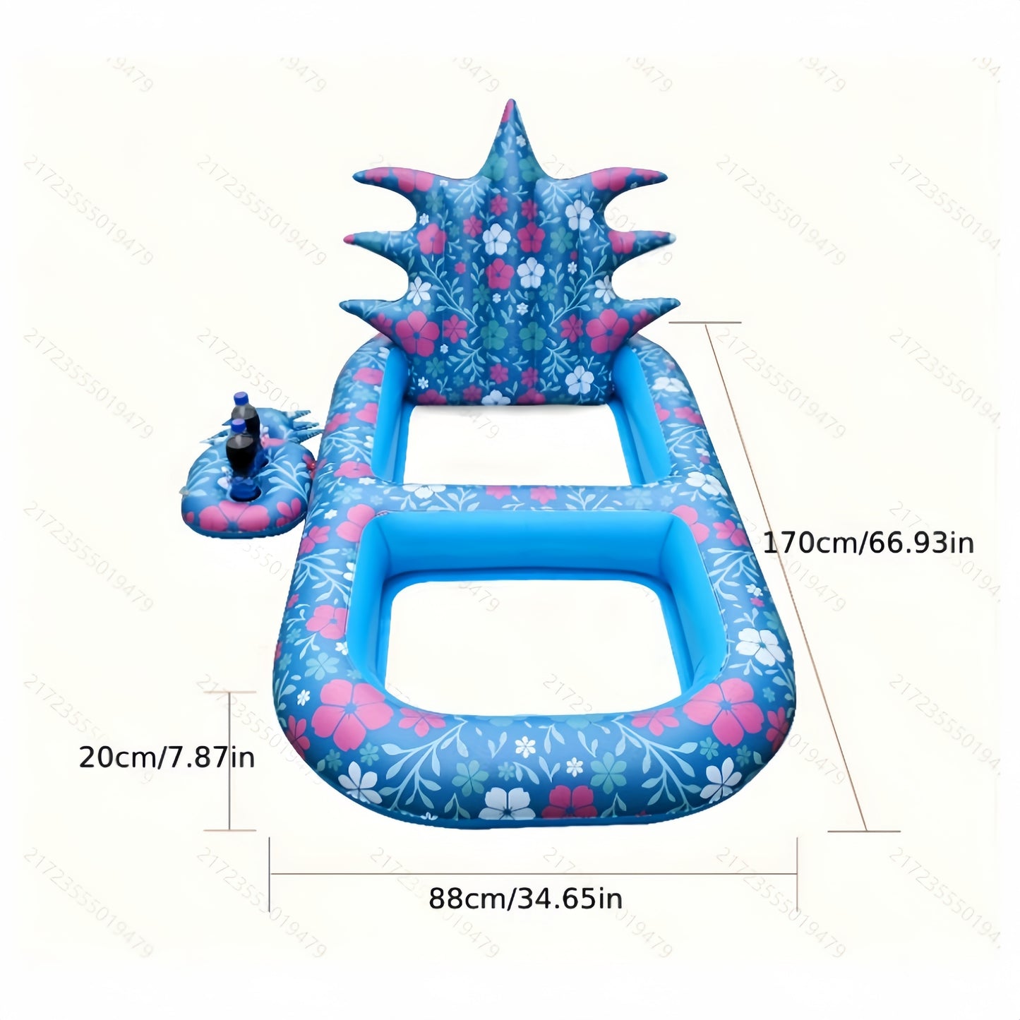 1 piece, Independent Day Swimming Circle Inflatable Cushion, Party Inflatable Cushion, Festival Swimming Circle, Inflatable Swimming Pool Exhaust Cushion Bed Summer Water Float