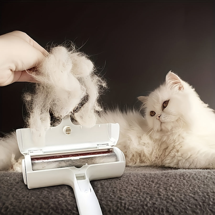FurryPet Groomer - Effortless Hair Remover for Dogs & Cats - Self-Cleaning Sticker Roller Brush - Instantly Cleans Furniture & Clothing