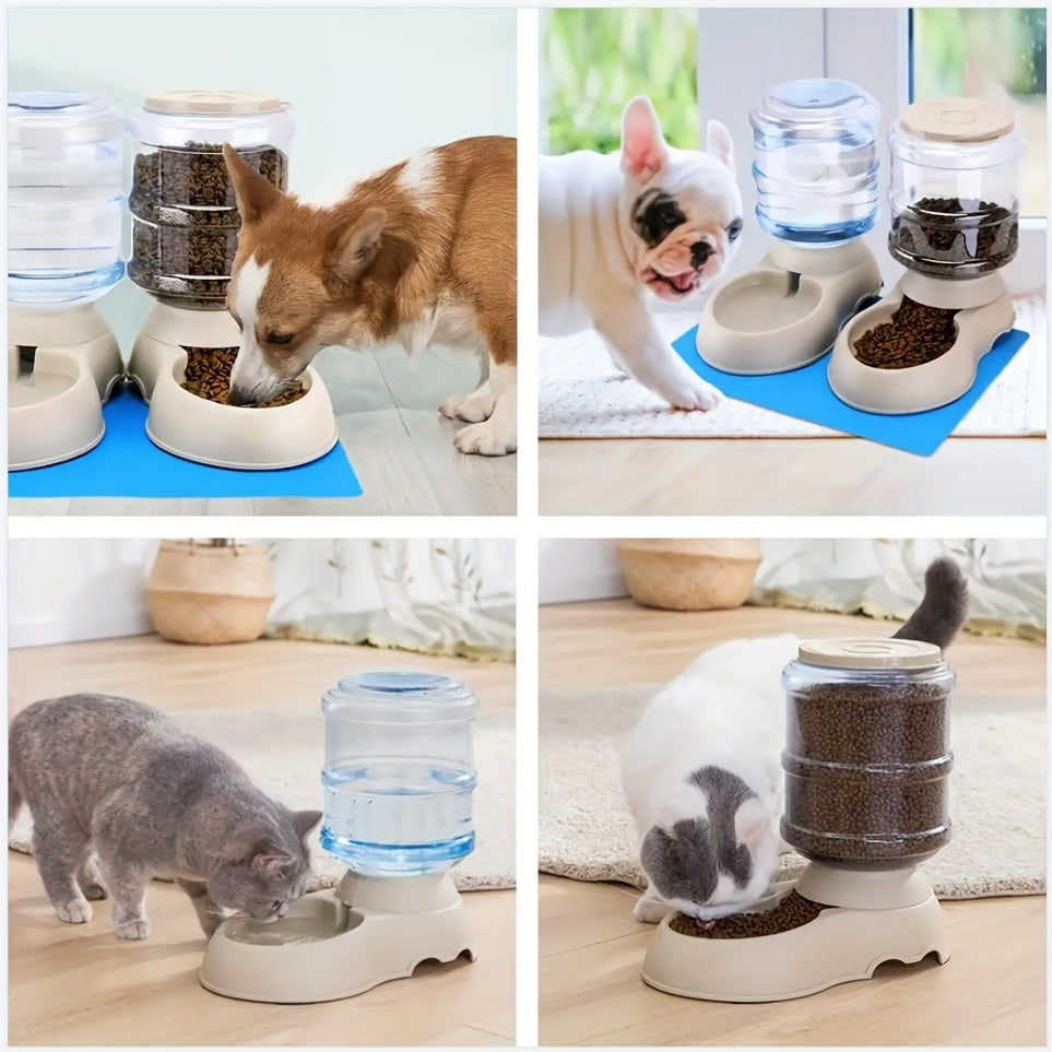 Large Capacity Pet Feeder Fountain