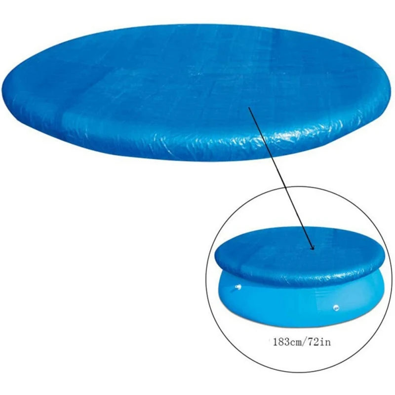 Swimming Pool Cover Round Summer Waterproof Pool Tub Dustproof Covers Outdoor Garden PE Film Blanket Accessory Pool Cover