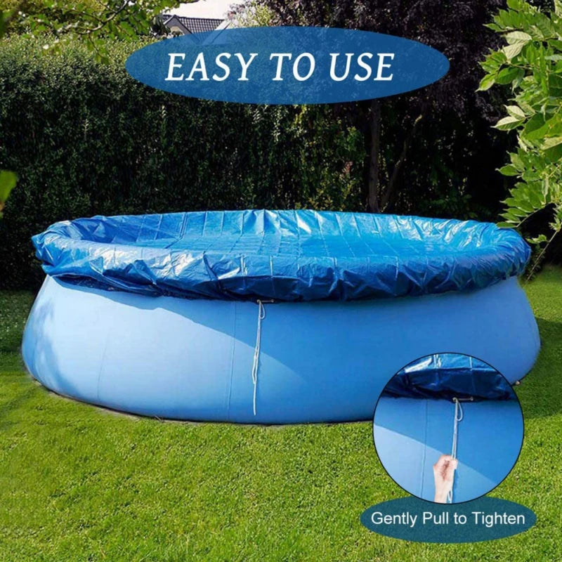 Swimming Pool Cover Round Summer Waterproof Pool Tub Dustproof Covers Outdoor Garden PE Film Blanket Accessory Pool Cover