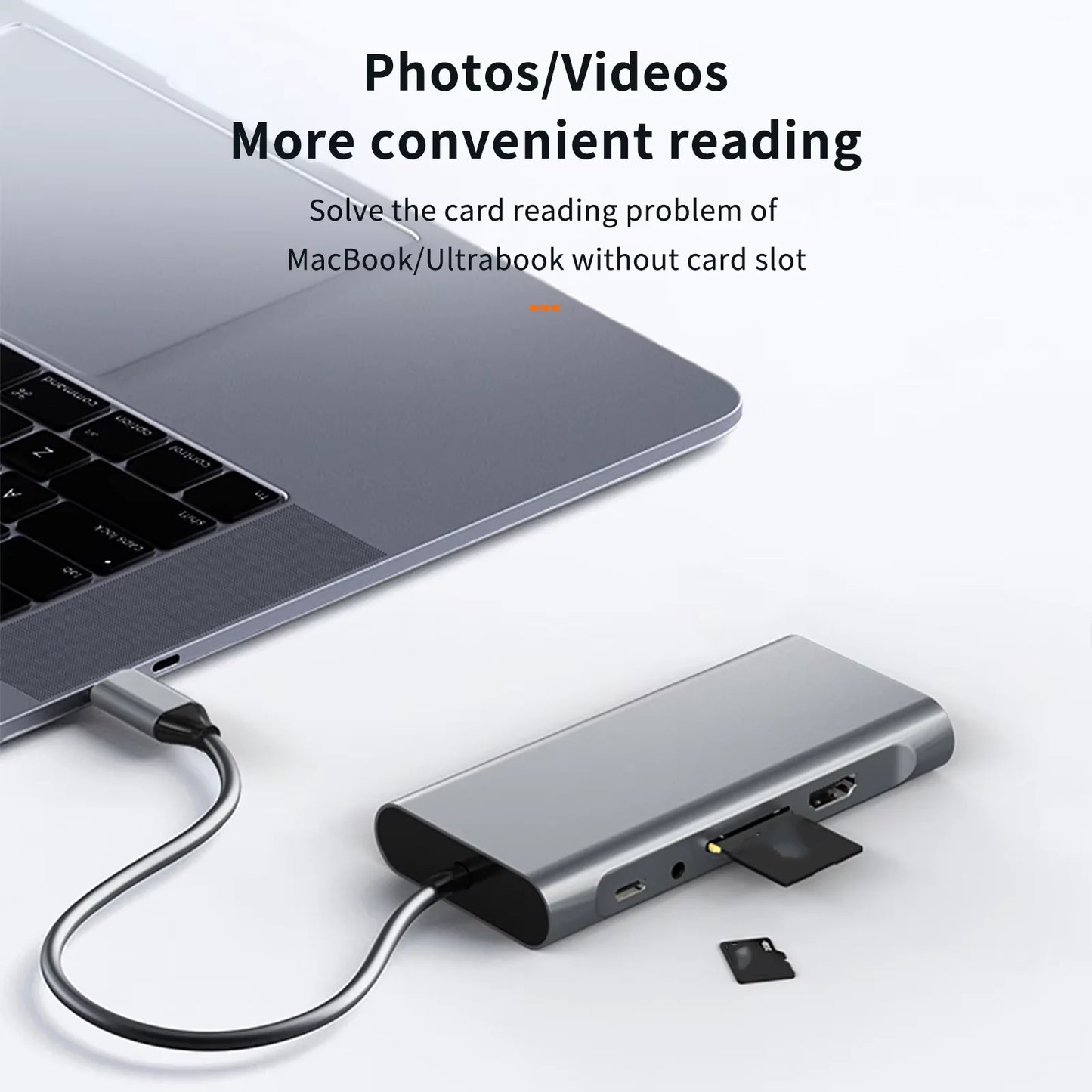 11-in-1 4K USB C 3.0 HUB Type C to HDMI-compatible USB 3.0 Adapter Type C HUB Dock PD 87W USB C Splitter for MacBook Pro Air