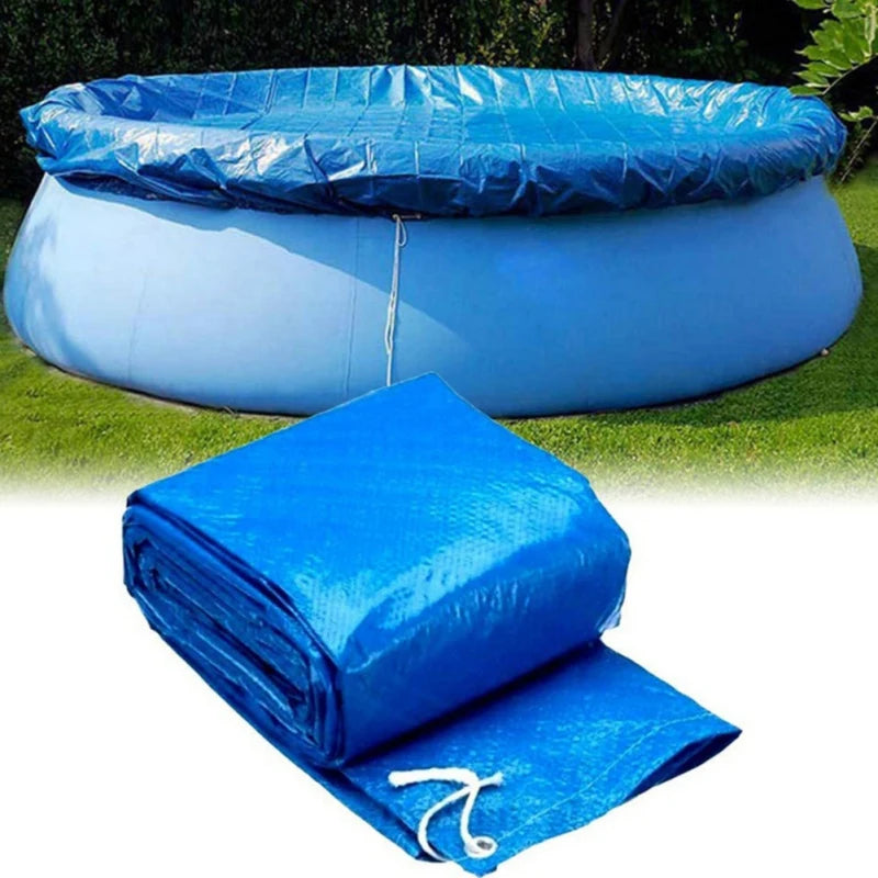Swimming Pool Cover Round Summer Waterproof Pool Tub Dustproof Covers Outdoor Garden PE Film Blanket Accessory Pool Cover