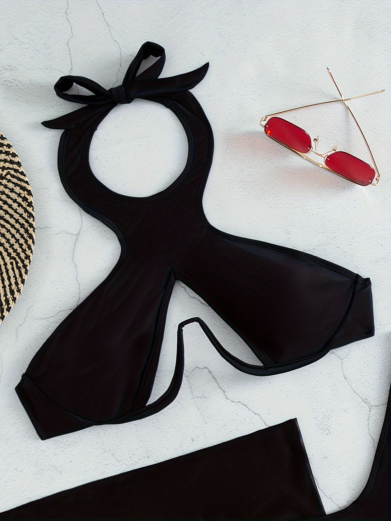 Beach swimming pool sexy steel to bikini skirt swimsuit set for women