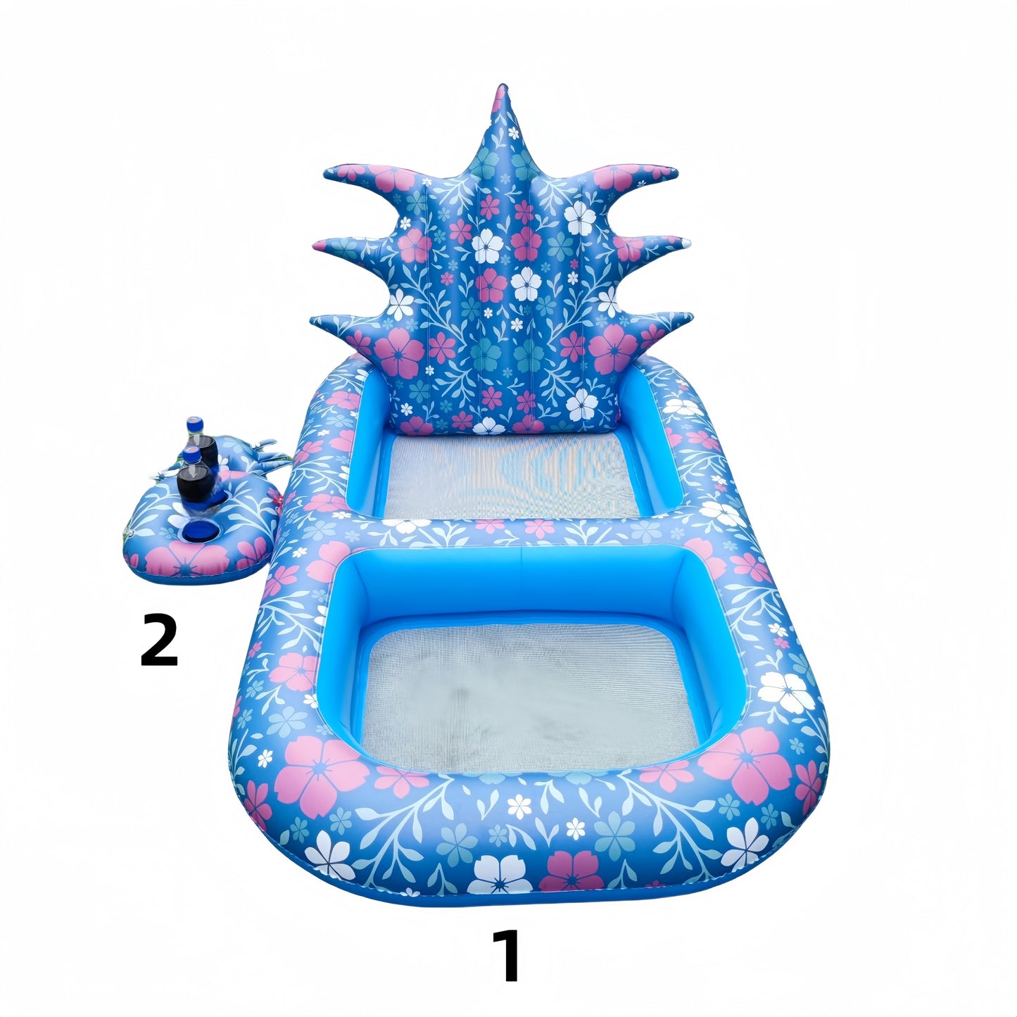 1 piece, Independent Day Swimming Circle Inflatable Cushion, Party Inflatable Cushion, Festival Swimming Circle, Inflatable Swimming Pool Exhaust Cushion Bed Summer Water Float