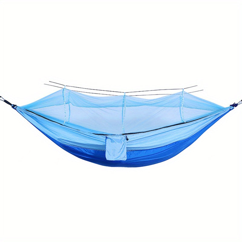 [Double Hammock with Mosquito Net] Anti-Rollover Double Hammock with Mosquito Net for Outdoor Camping and Home Use Christmas Gift
