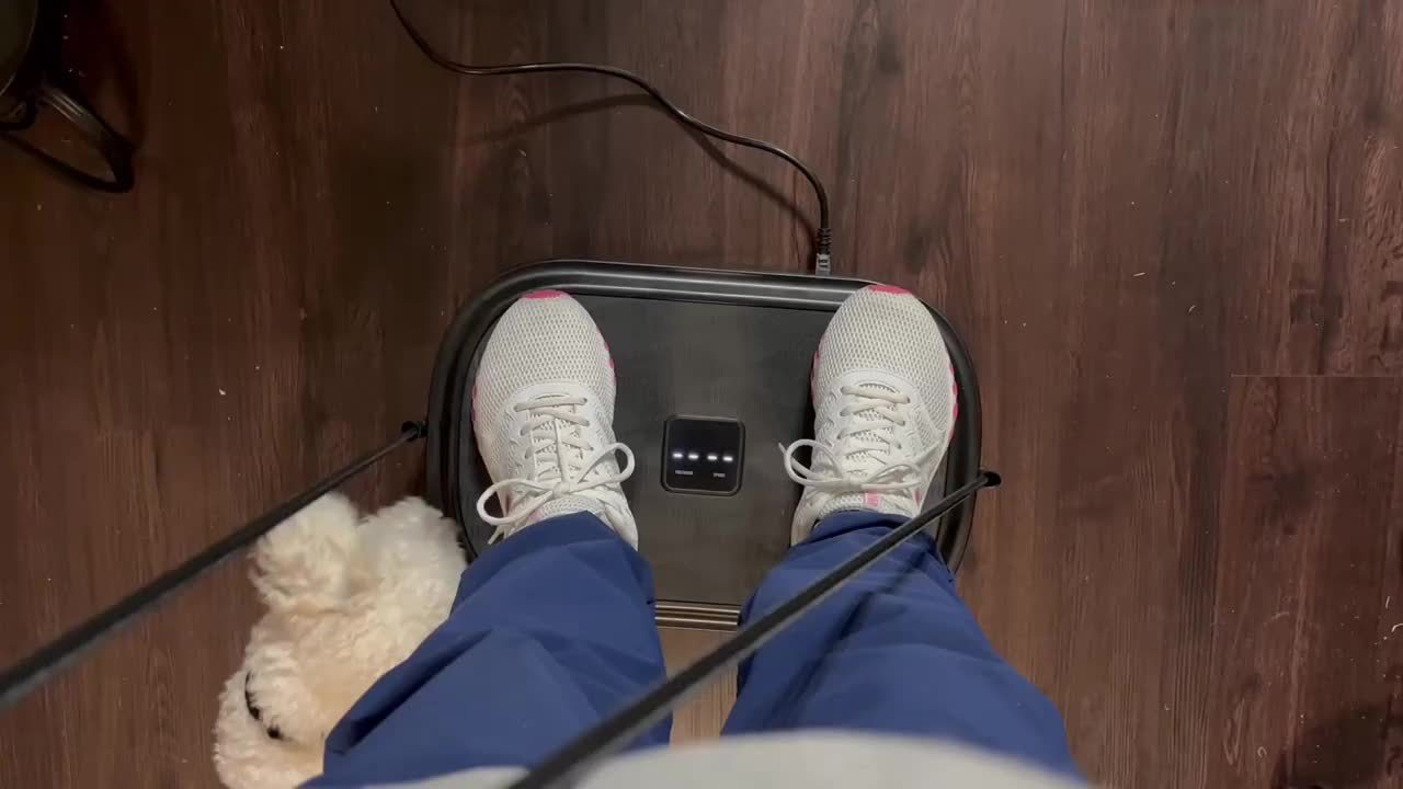 [Vibration Plate] Whole Body Vibration Plate Exercise Machine | 330 LBS Weight Capacity | Height Adjustable | Vibration Plate for Lymphatic Drainage, Toning & Wellness