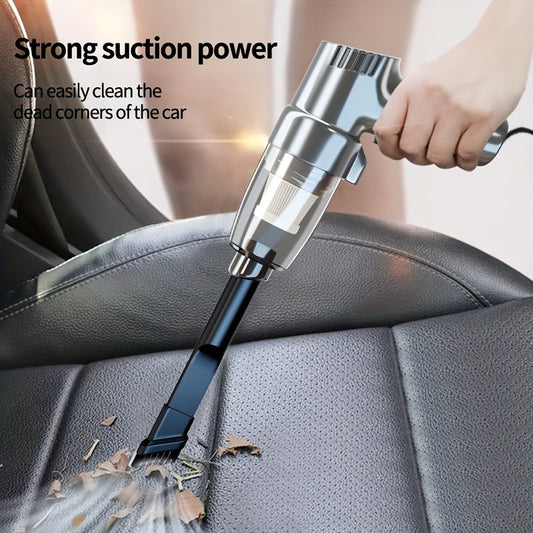 [Super Strong] Mini Car Mounted Vacuum Cleaner - High-Power, Dual-Purpose, Portable - For Sedan, Small Spaces