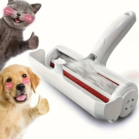 FurryPet Groomer - Effortless Hair Remover for Dogs & Cats - Self-Cleaning Sticker Roller Brush - Instantly Cleans Furniture & Clothing